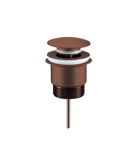 brushed copper bath waste