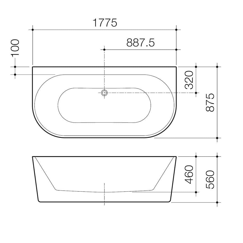 caroma-urbane-back-to-wall-freestading-bath-spec-sheet