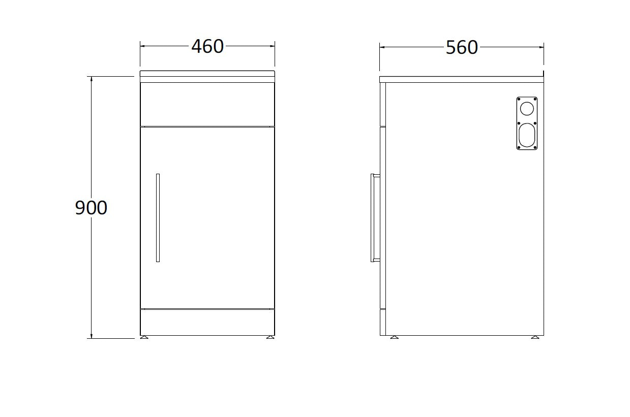 code-trade-laundry-tub-460-spec-sheet