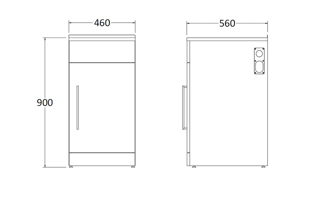 code-trade-laundry-tub-460-spec-sheet