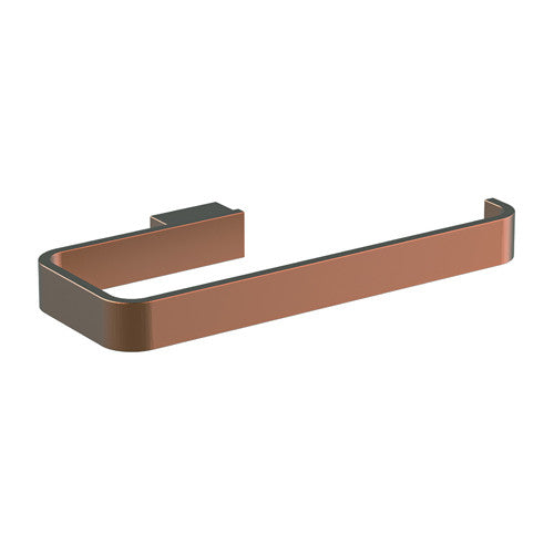 quadro-square-hand-towel-holder-in-brushed-copper