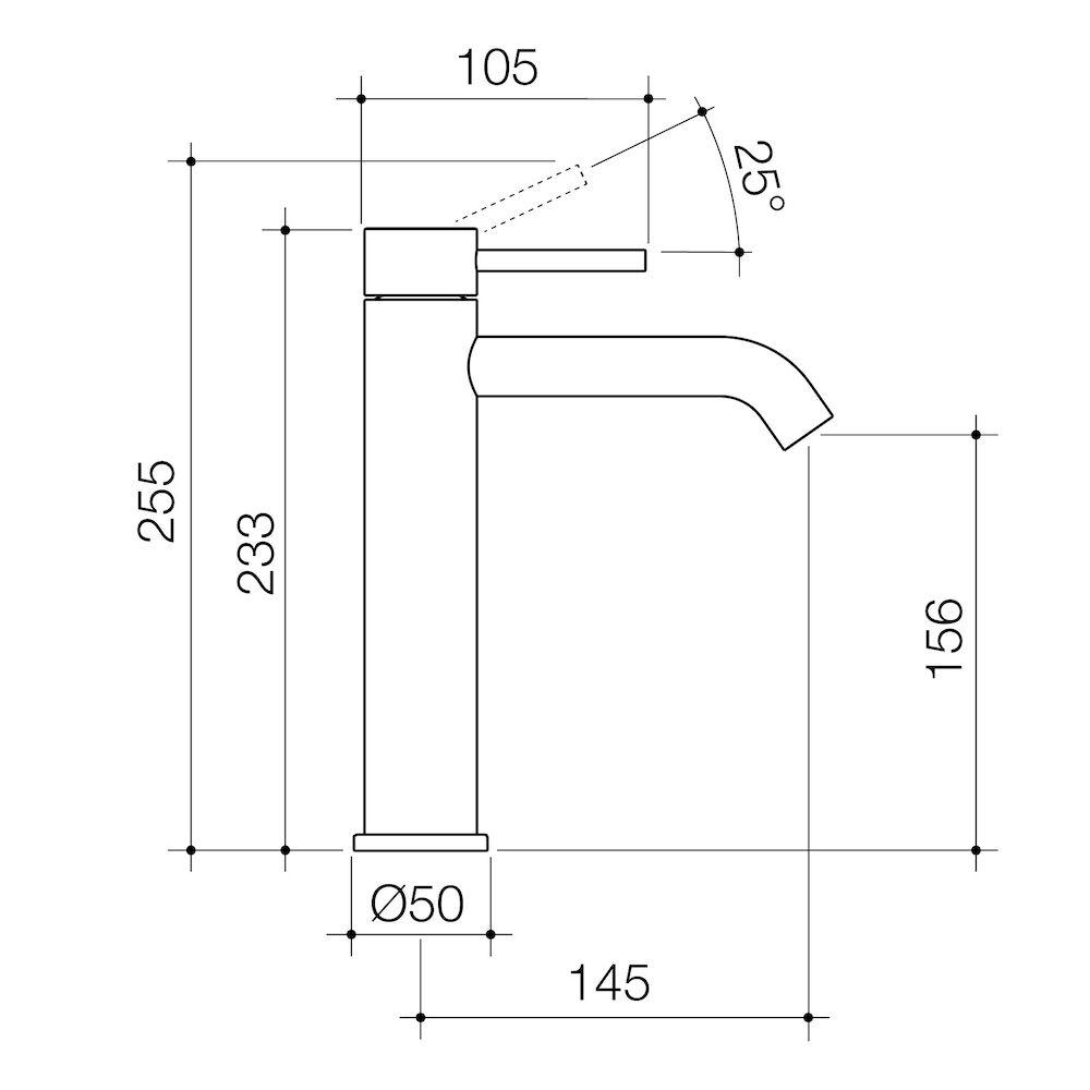 caroma-liano-mid-tower-basin-mixer-spec-sheet