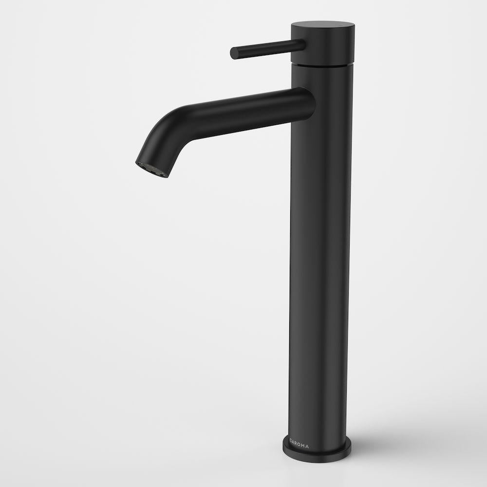 caroma-liano-tower-basin-mixer-matte-black