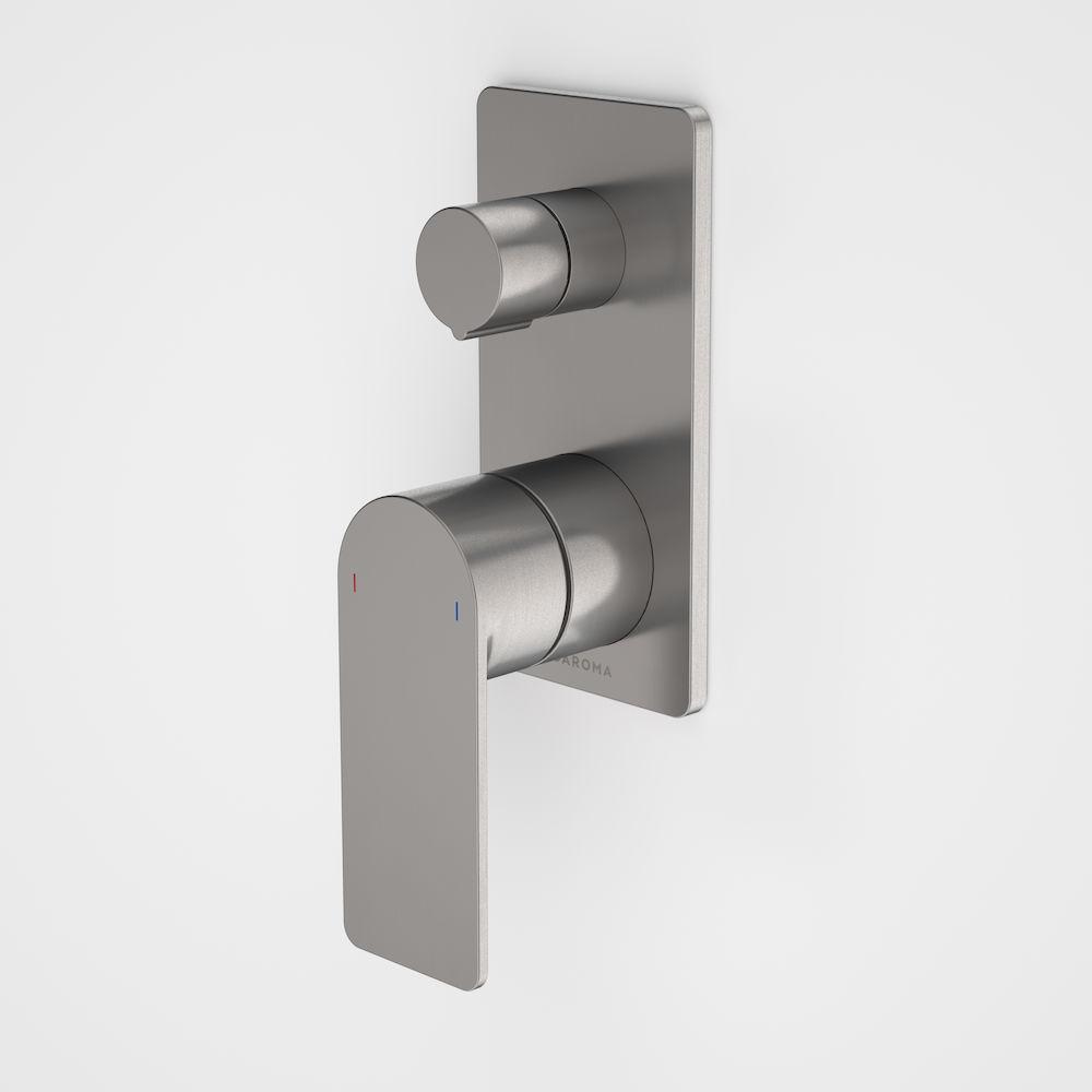 caroma-urbane-shower-bath-diverter-mixer-round-or-square-gunmetal