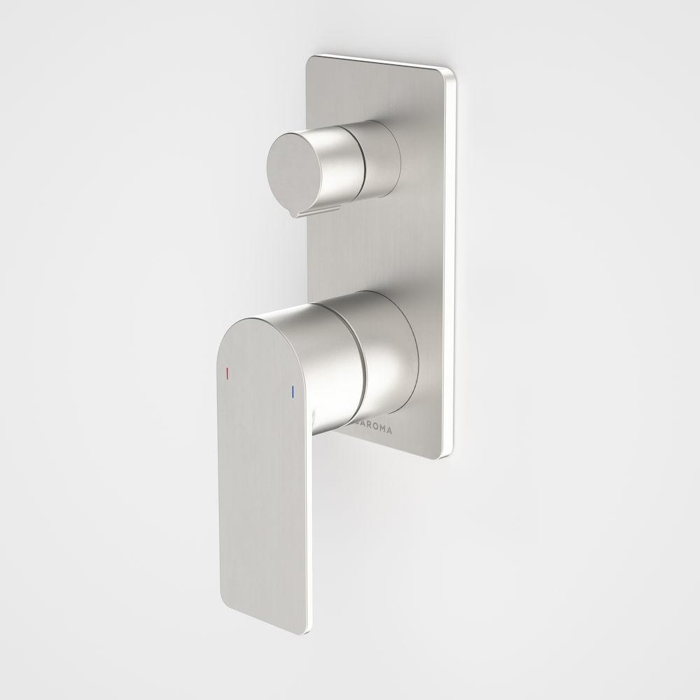 caroma-urbane-shower-bath-diverter-mixer-round-or-square-brushed-nickel