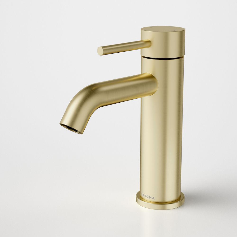 caroma-liano-basin-mixer-brushed-brass