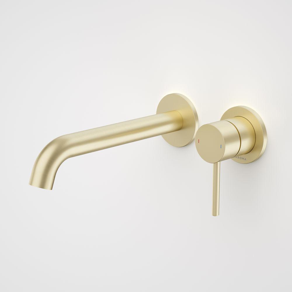 caroma-liano-wall-basin-and-bath-mixer-brushed-brass