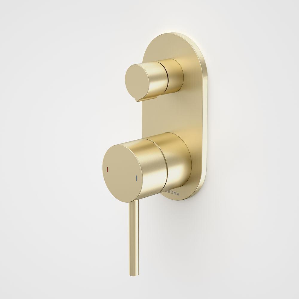 caroma-liano-bath-shower-mixer-with-diverter-round-cover-plate-brushed-brass