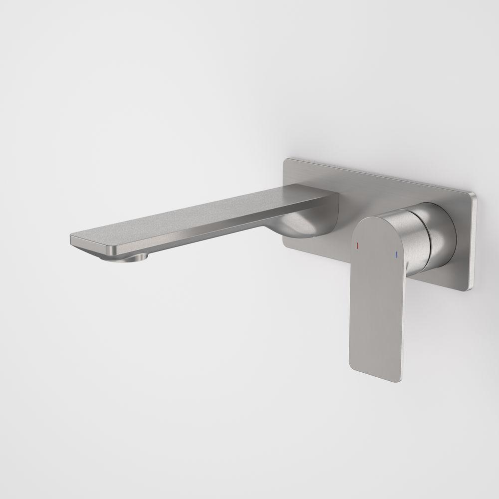 caroma-urbane-180-wall-and-basin-mixer-square-gunmetal