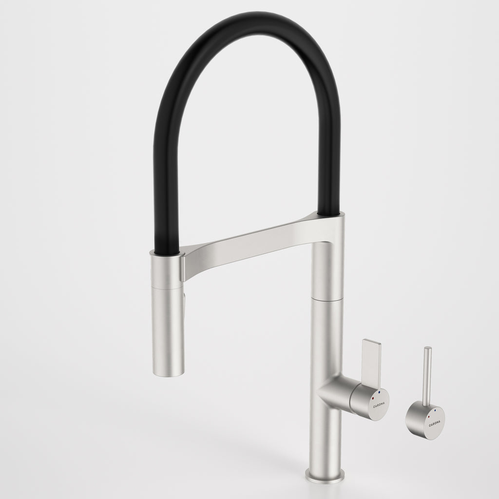 caroma-ilano-flag-pull-out-sink-mixer-brushed-nickel