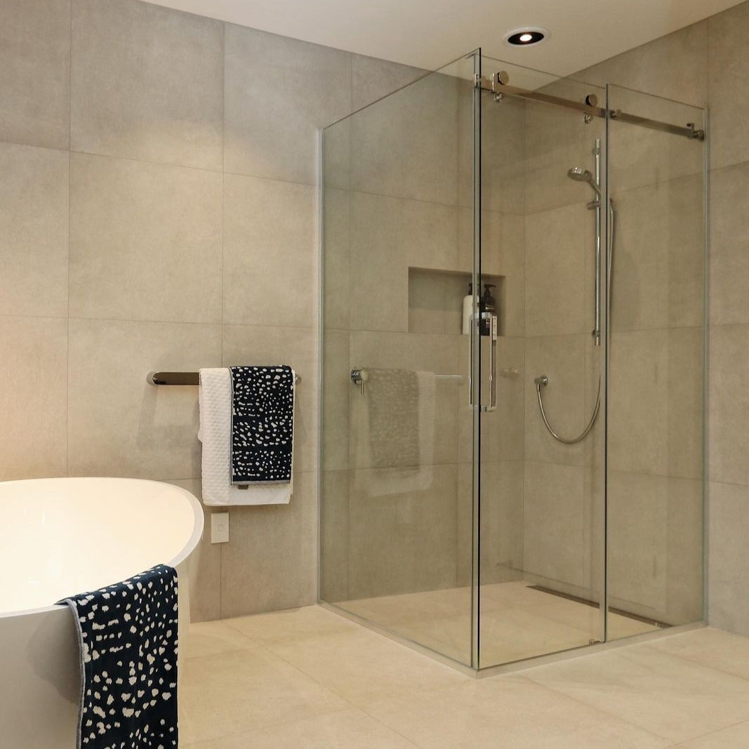 elite-channel-drain-luxury-frameless-sliding-shower-kit