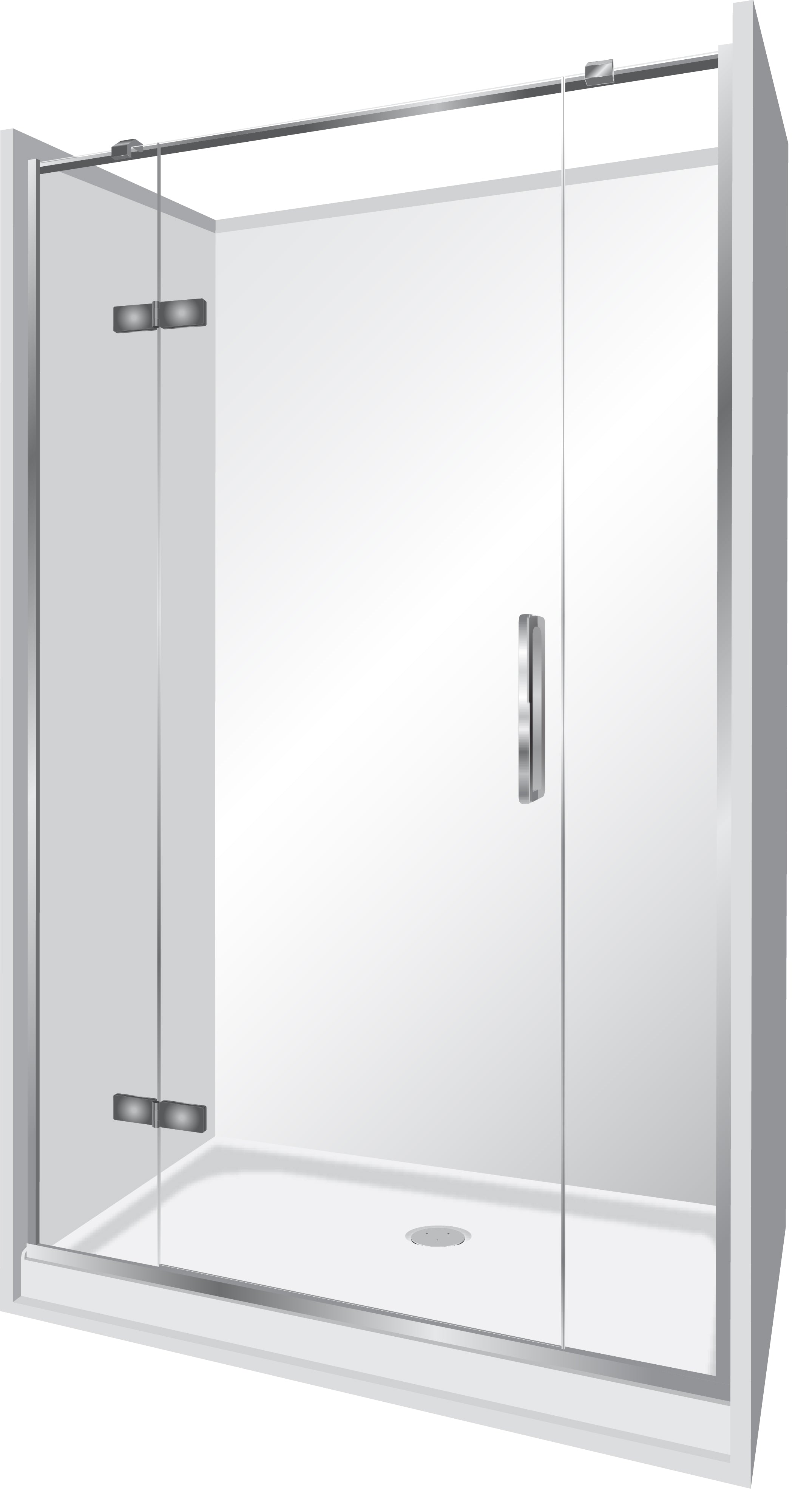 elite-elegance-frameless-acrylic-luxury-swing-door-3-sided-alcove-shower-kits
