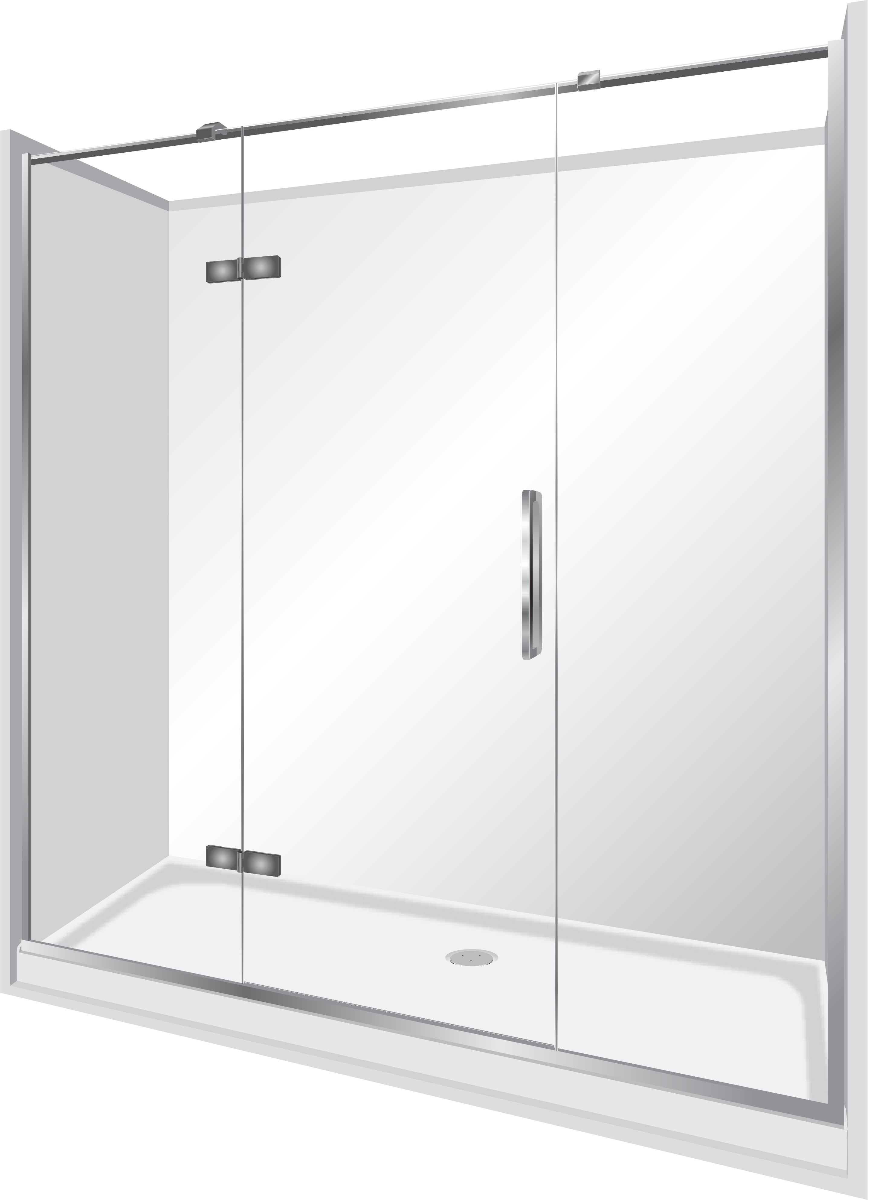 elite-frameless-acrylic-luxury-swing-door-3-sided-alcove-shower-kits