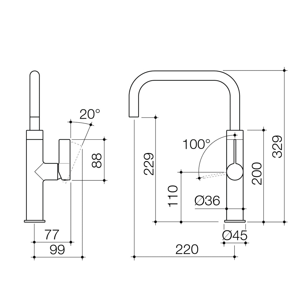 caroma-urbane-sink-mixer-spec-sheet