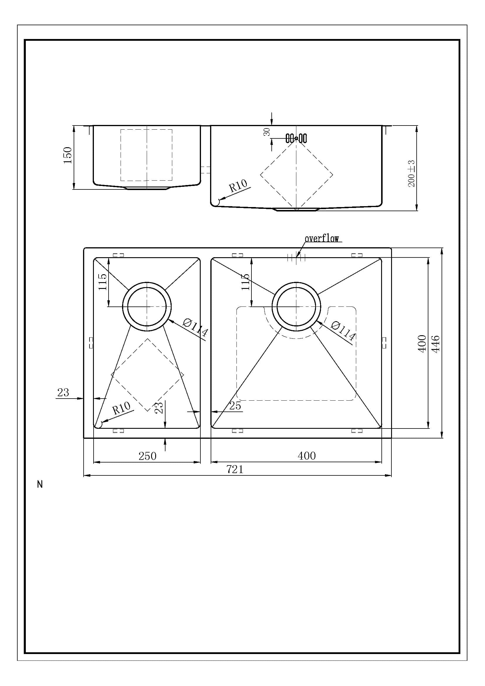 santorini-stainless-steel-sink-modean-400-spec-sheet