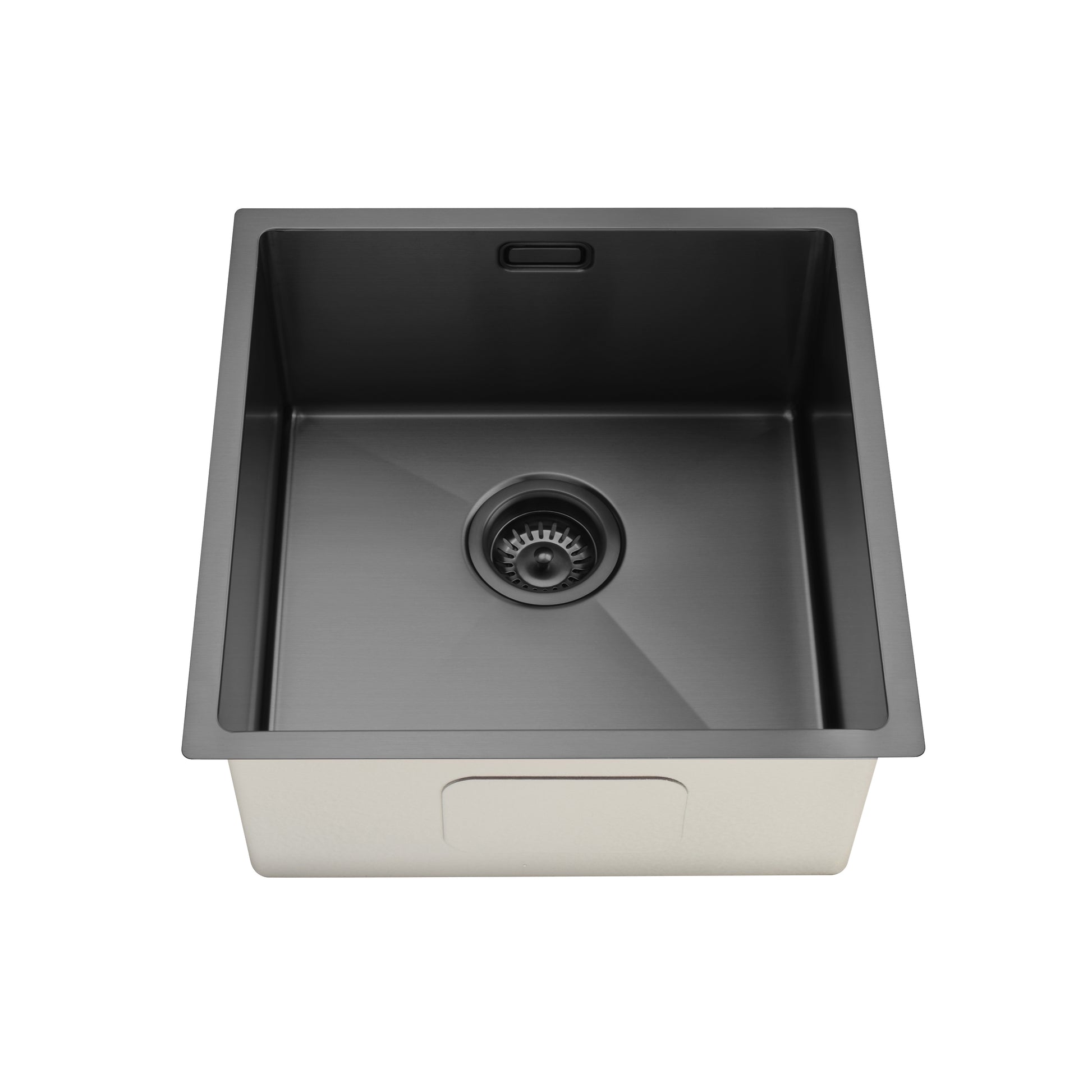 small-stainless-kitchen-sink-matte-black-