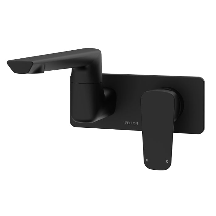 FELTON AXISS II WALL MOUNTED SWIVEL BASIN/BATH MIXER - 2 COLOURS