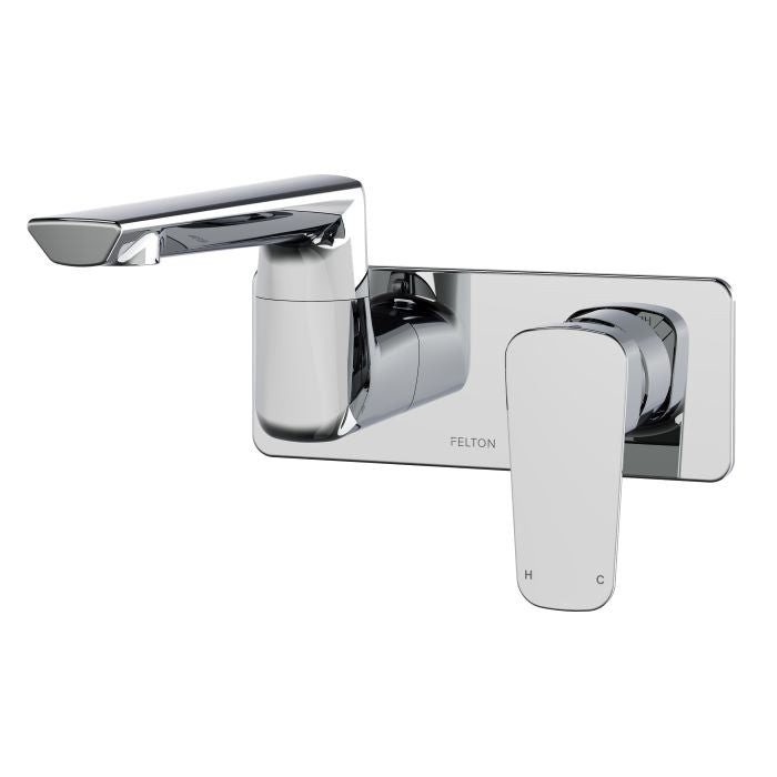 FELTON AXISS II WALL MOUNTED SWIVEL BASIN/BATH MIXER - 2 COLOURS