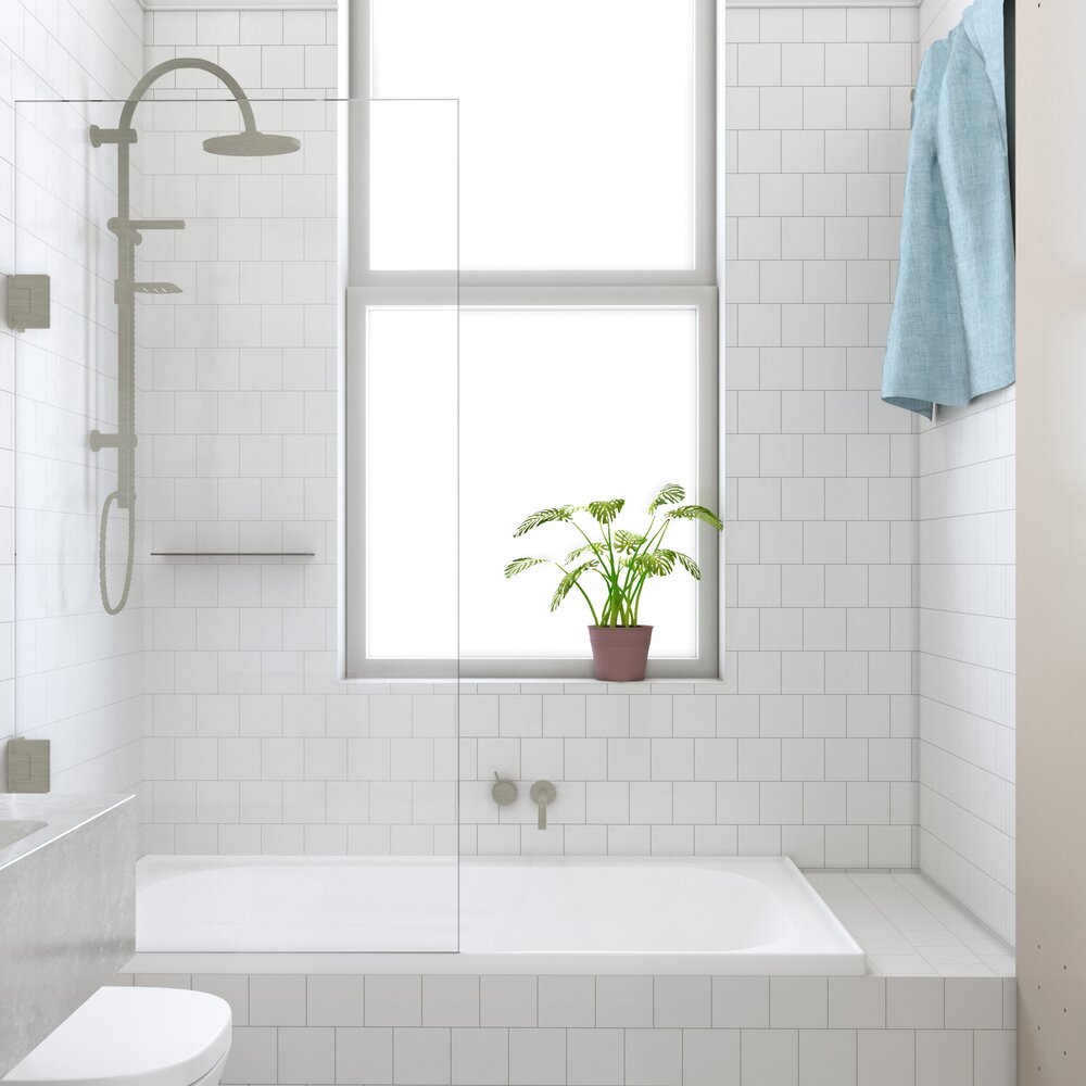 CREST ALTO HINGED BATH SCREEN - 5 COLOURS