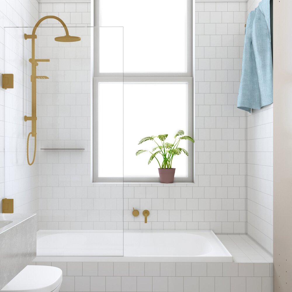 CREST ALTO HINGED BATH SCREEN - 5 COLOURS