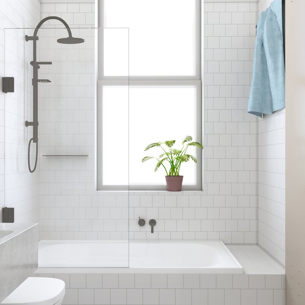 CREST ALTO HINGED BATH SCREEN - 5 COLOURS