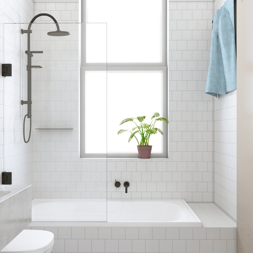 CREST ALTO HINGED BATH SCREEN - 5 COLOURS