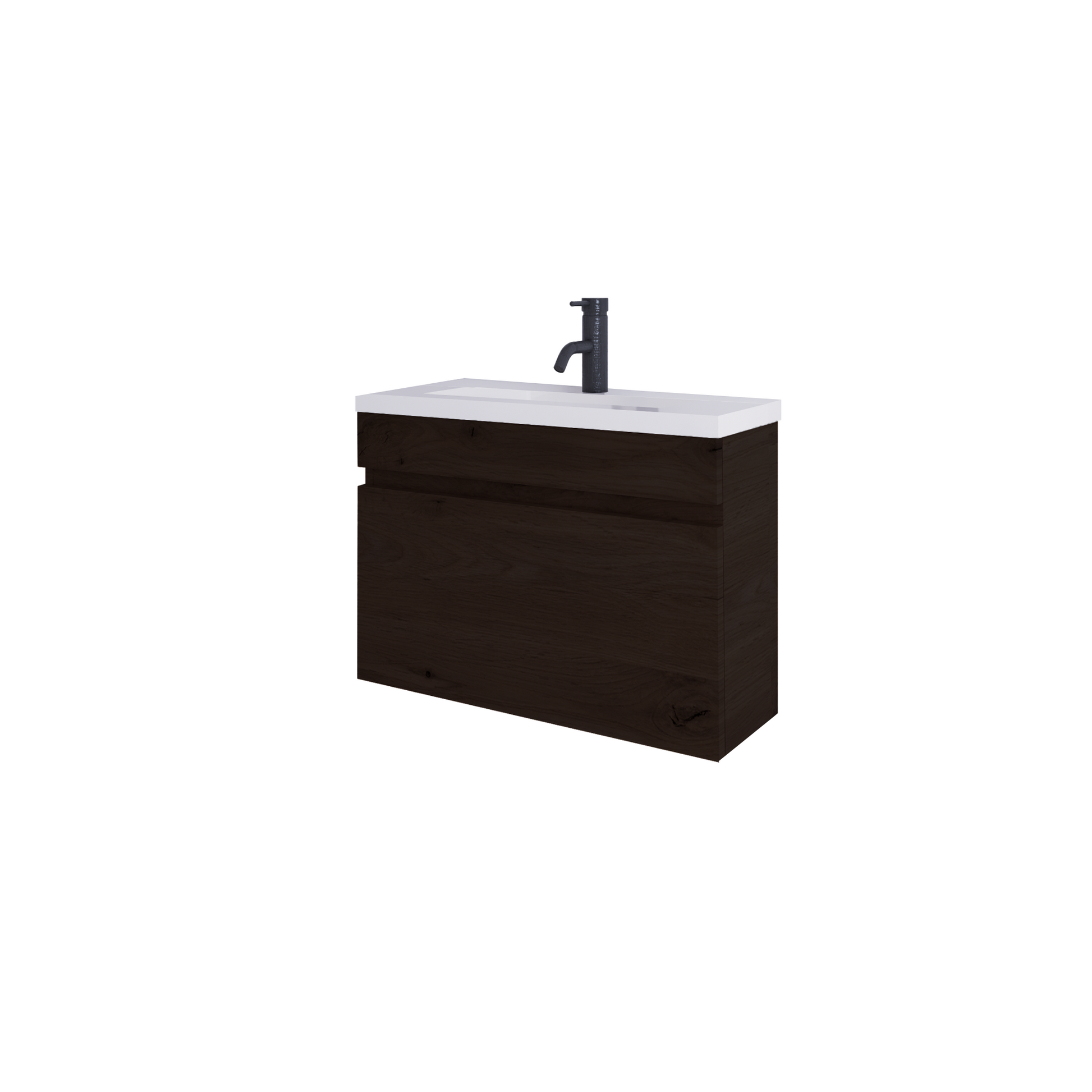 code-lux-600-slim-single-drawer-vanity-black-oak