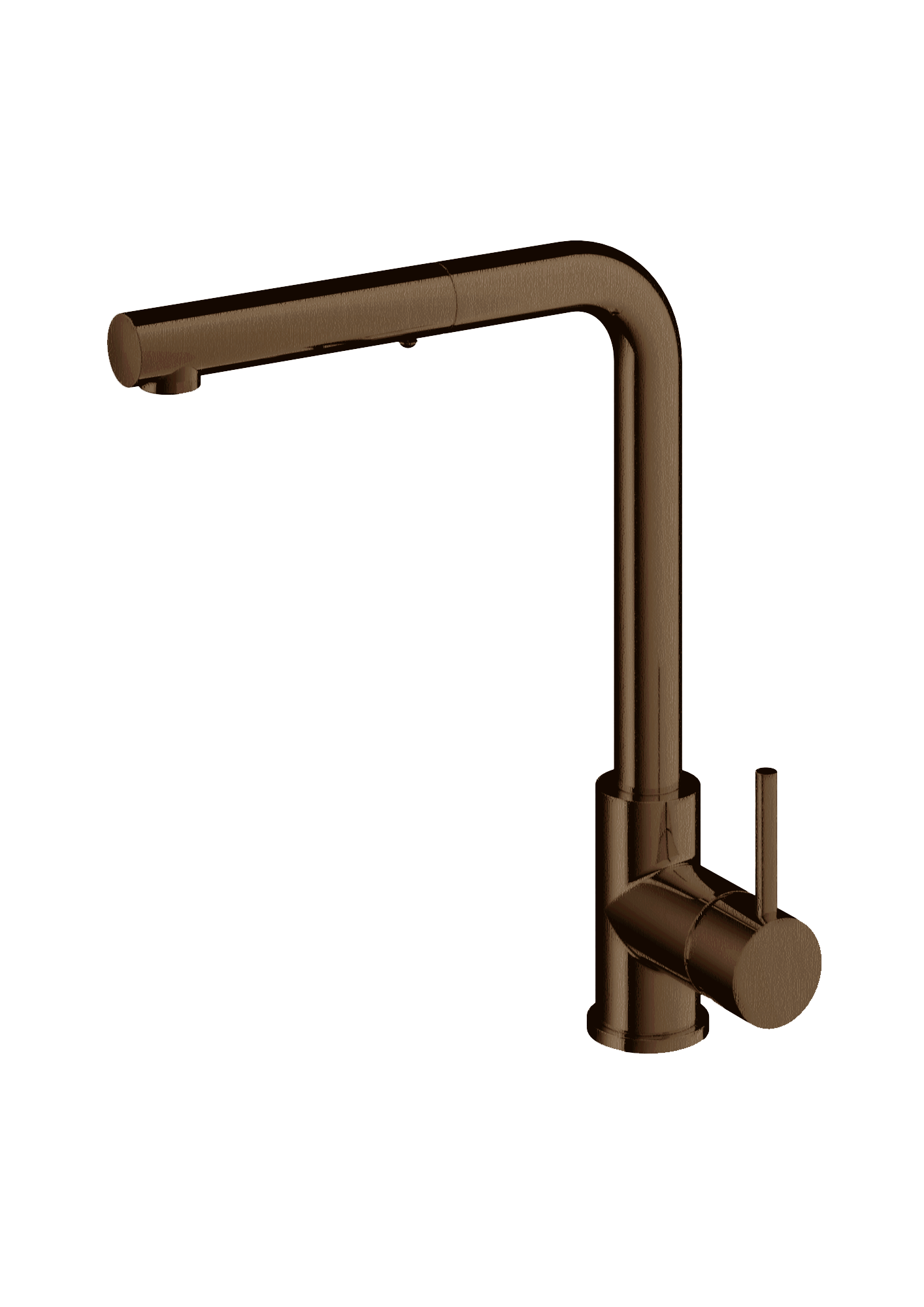 PLUMBLINE BUDDY SQUARE SPOUT PULLOUT SPRAY KITCHEN MIXER - 8 COLOURS