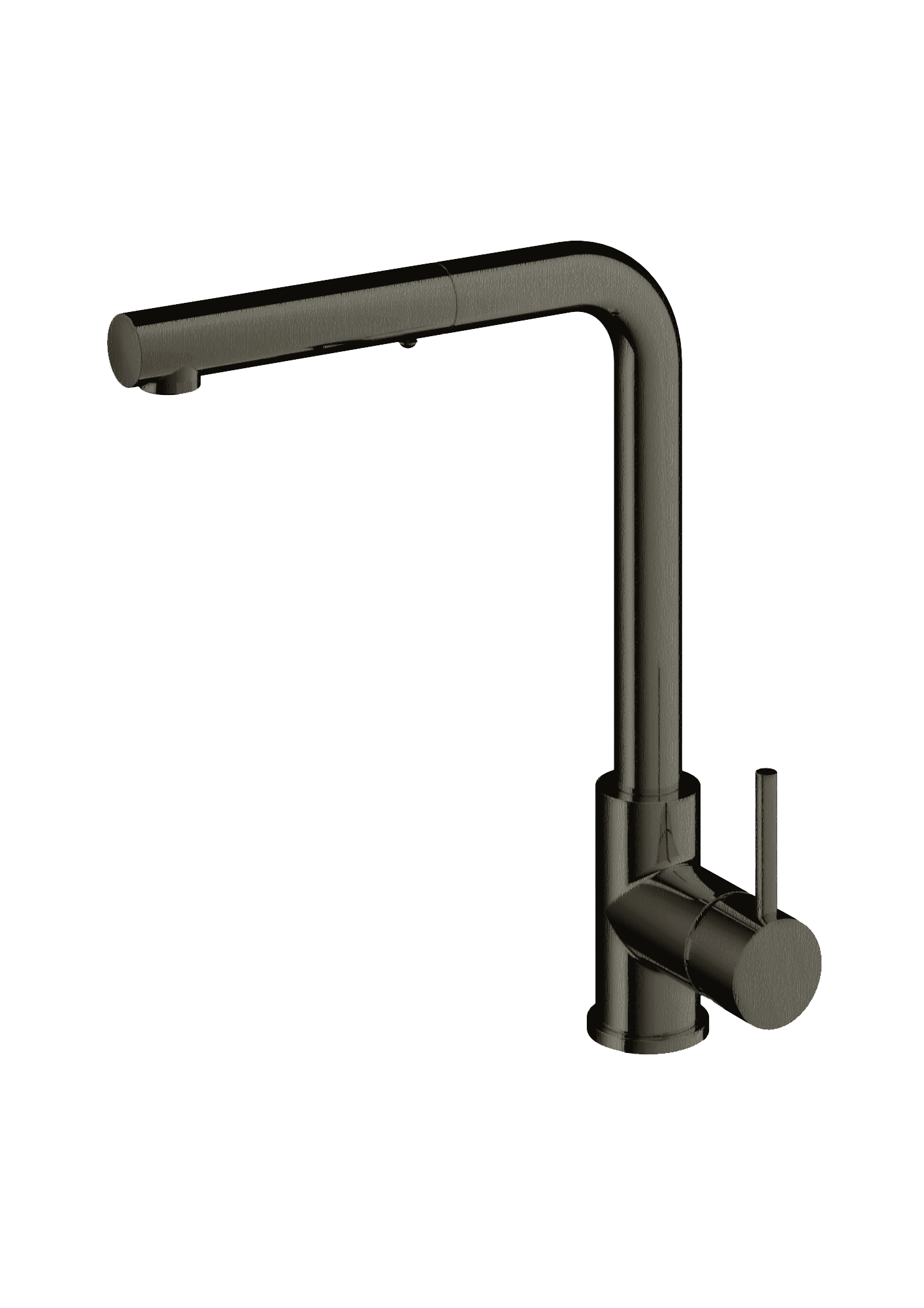 PLUMBLINE BUDDY SQUARE SPOUT PULLOUT SPRAY KITCHEN MIXER - 8 COLOURS