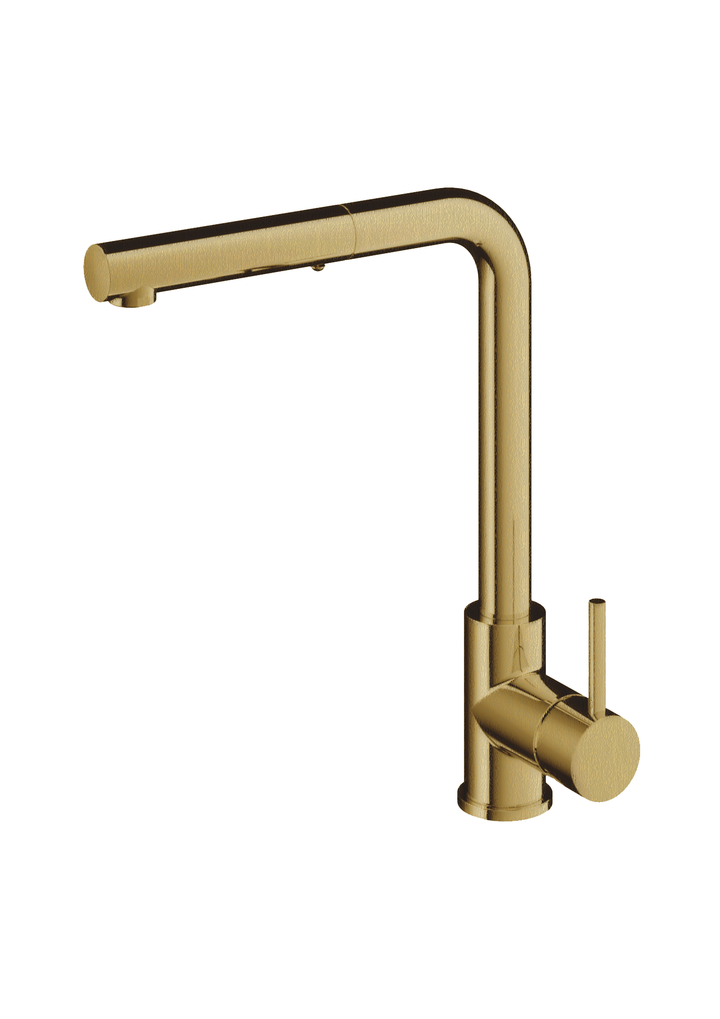 PLUMBLINE BUDDY SQUARE SPOUT PULLOUT SPRAY KITCHEN MIXER - 8 COLOURS