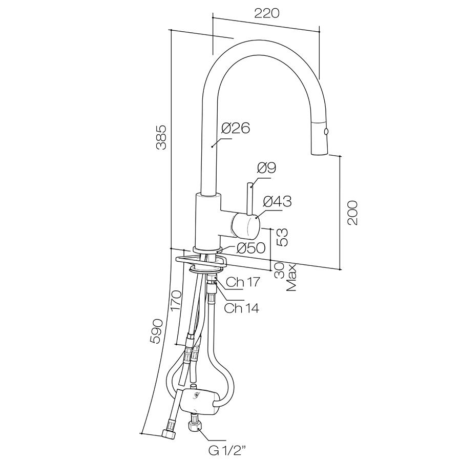 Buddy X Kitchen Mixer Spec image
