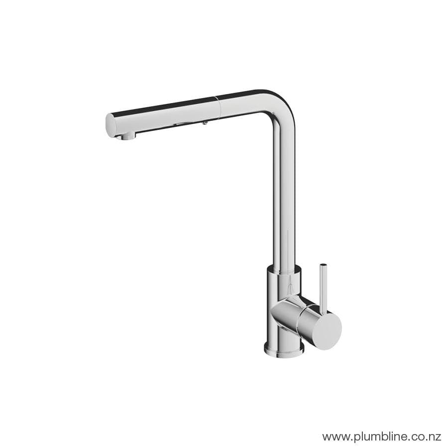 PLUMBLINE BUDDY SQUARE SPOUT PULLOUT SPRAY KITCHEN MIXER - 8 COLOURS