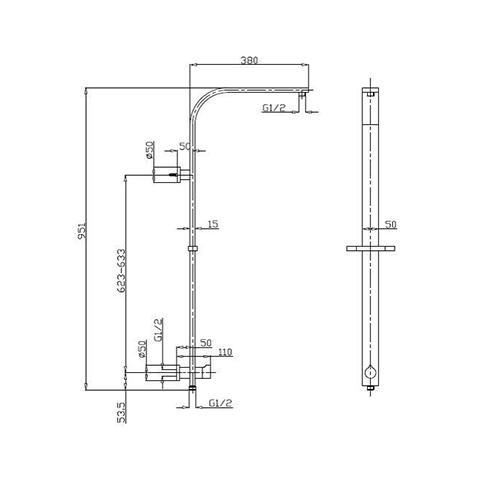 code-pure-square-shower-column-3-function-spec-sheet