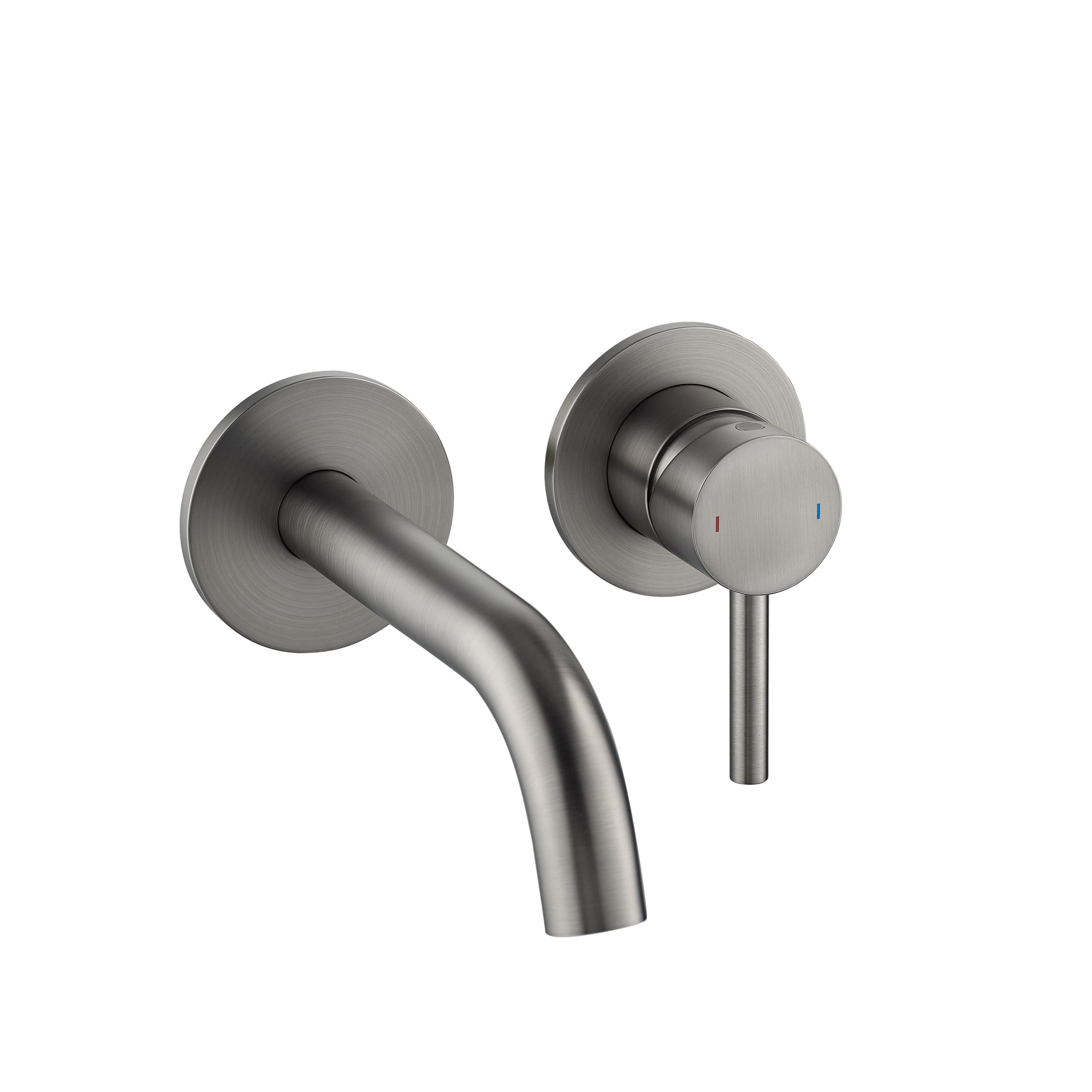 CODE INDUSTRY WALL MOUNTED BASIN MIXER - GUNMETAL