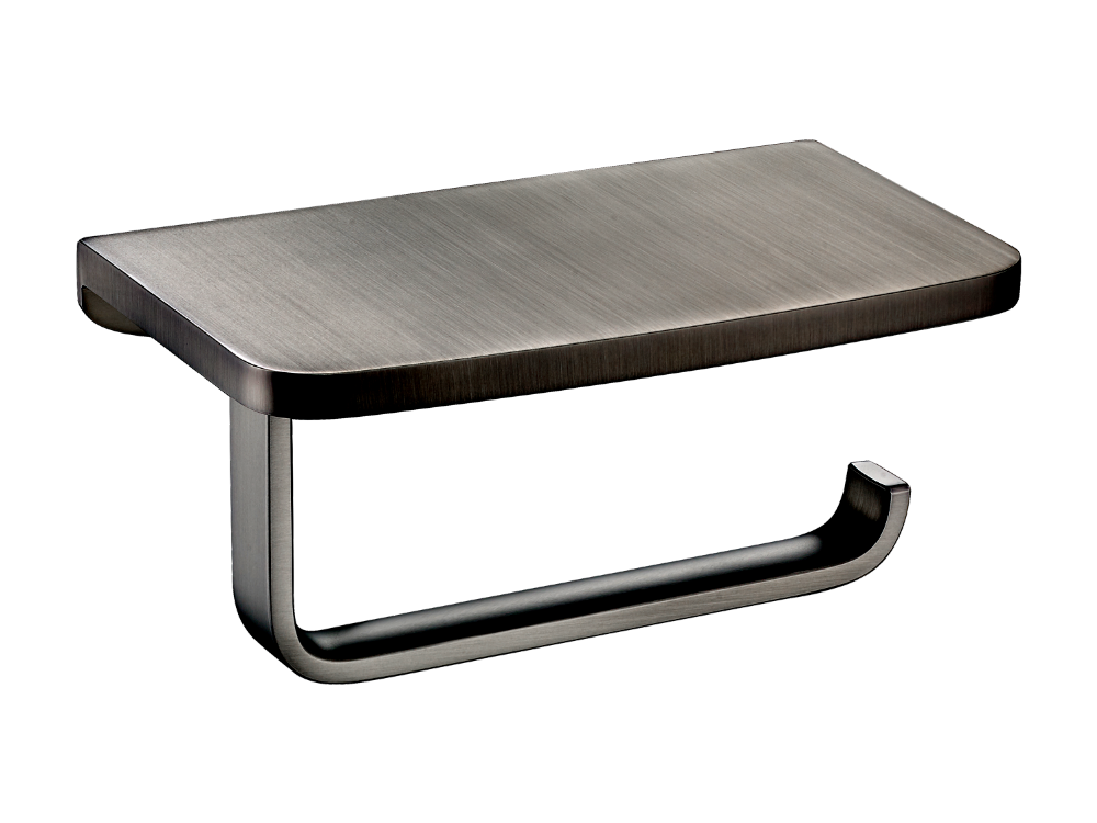 WATERWARE CUBIC TOILET ROLL HOLDER WITH SHELF