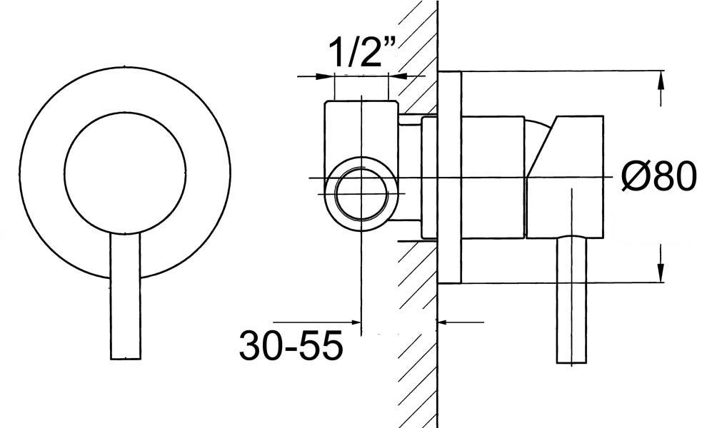 code-industry-shower-mixer-gunmetal-spec-sheet