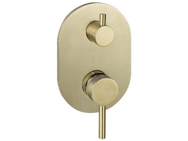 WATERWARE SCARAB DIVERTER MIXER BRUSHED BRASS - 2 OPTIONS