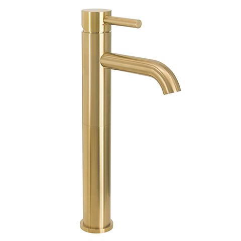 SCARAB TALL BASIN MIXER BRUSHED GOLD