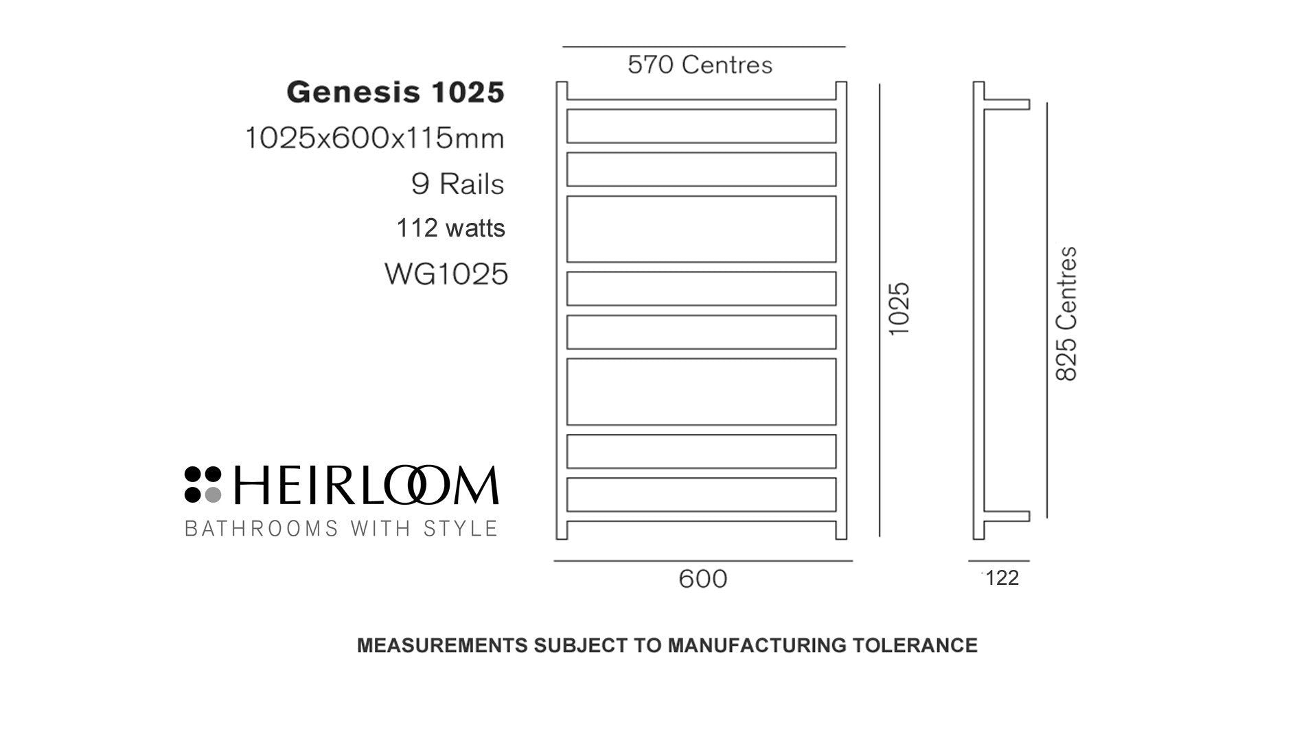 heirloom-gensis-heated-towel-ladder-spec-sheet