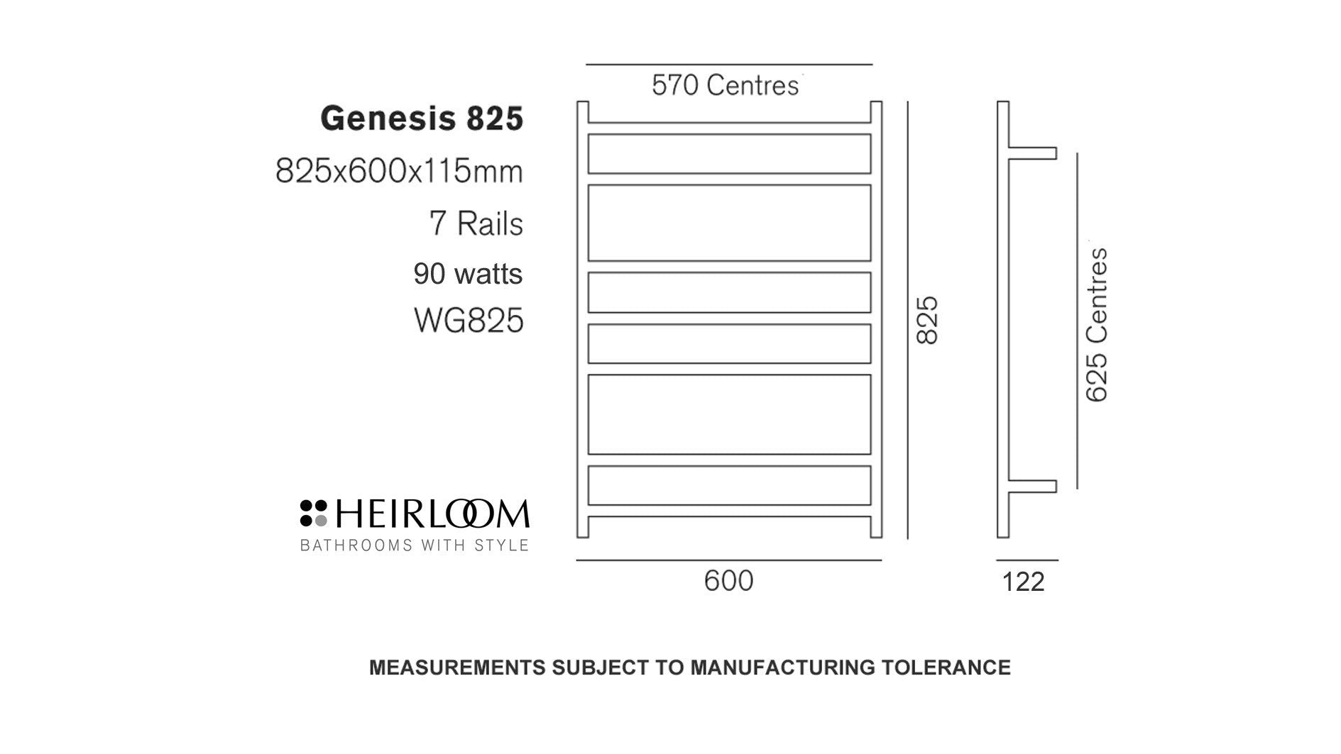 heirloom-genesis-825-heated-towel-ladder-spec-sheet