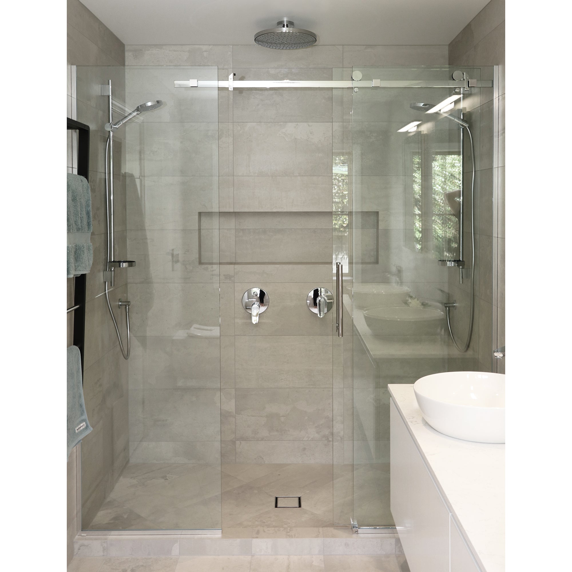 luxury-alcove-tiled-frameless-sliding-shower-kit-chrome