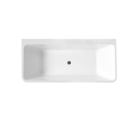 INDUS 1700MM BTW BATH BLACK & WHITE