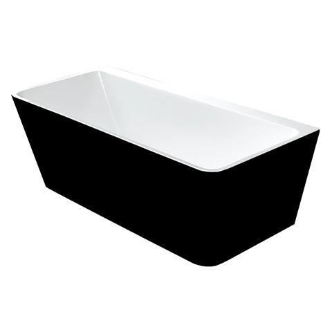 INDUS 1700MM BTW BATH BLACK & WHITE