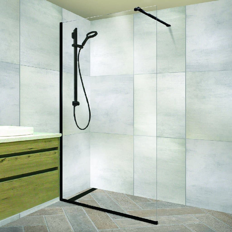 Frameless Glass Walk In Panel - 2 Colours – Elite Bathroomware