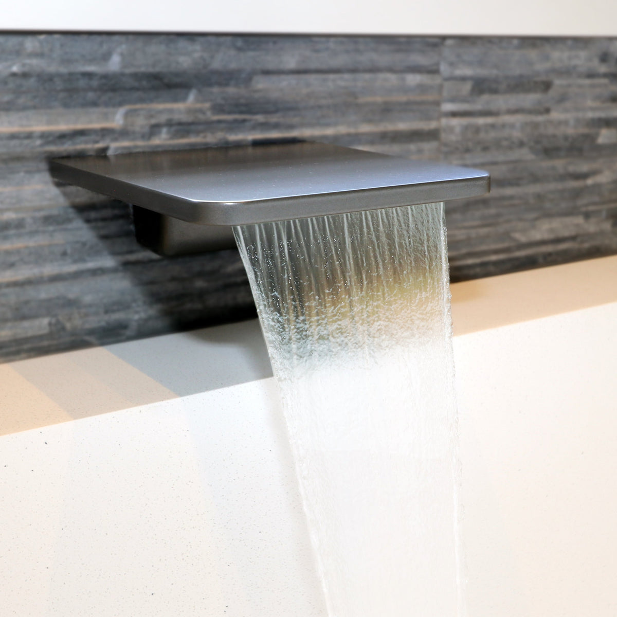 CODE INDUSTRY WATERFALL BATH SPOUT - GUNMETAL – Elite Bathroomware
