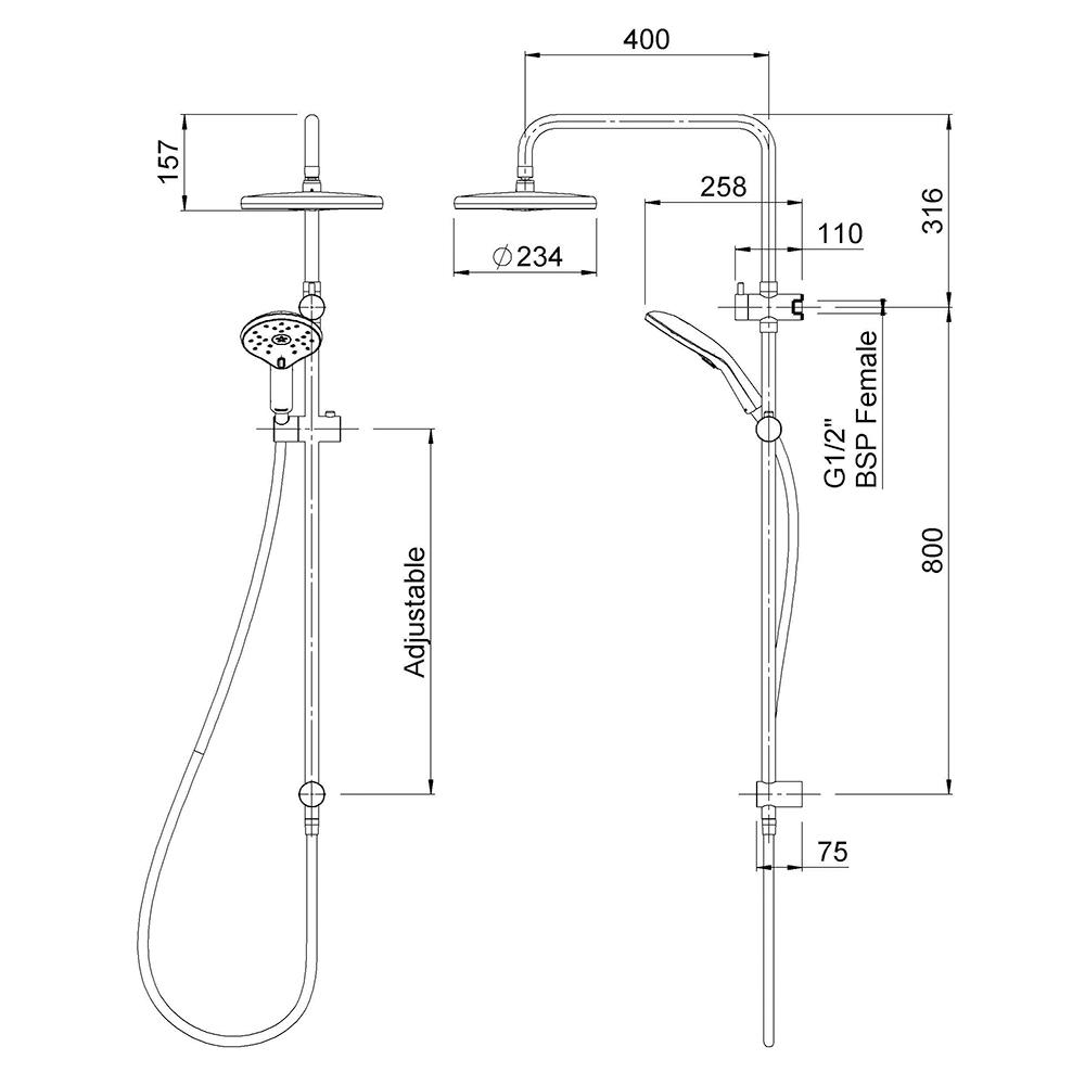 METHVEN KOHA MKII SHOWER SYSTEM