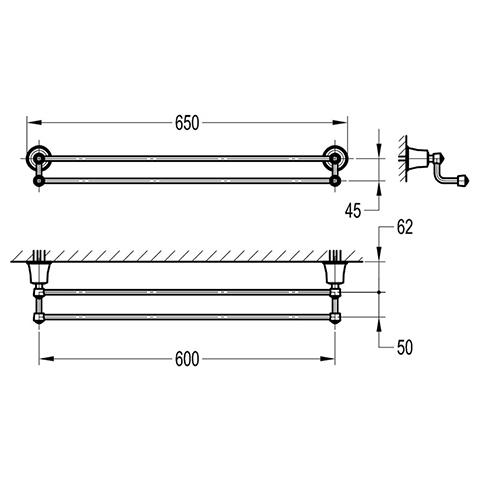 liberty-double-towel-rail-spec-sheet