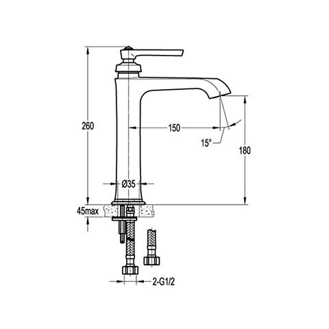 LIBERTY TALL BASIN MIXER SPEC