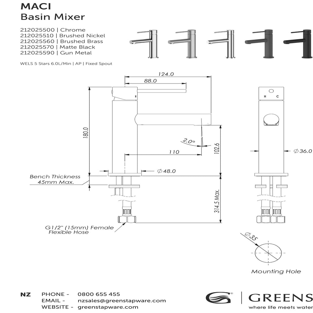 maci-basin-mixer-line-drawings