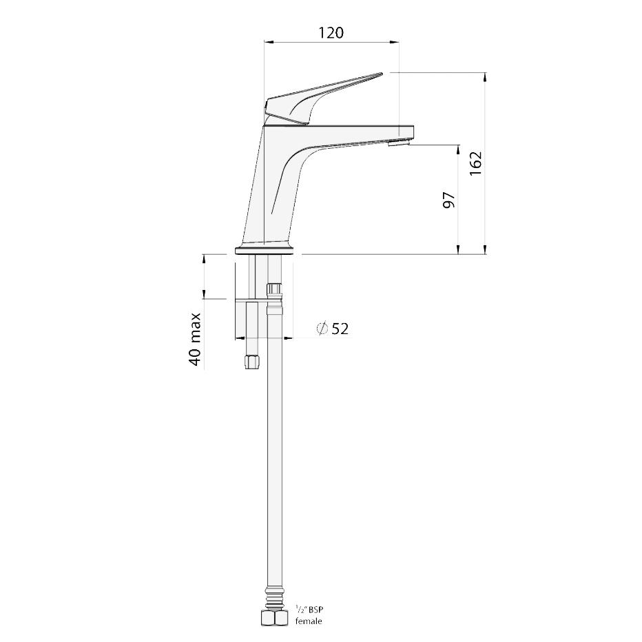 METHVEN MAKU BASIN MIXER
